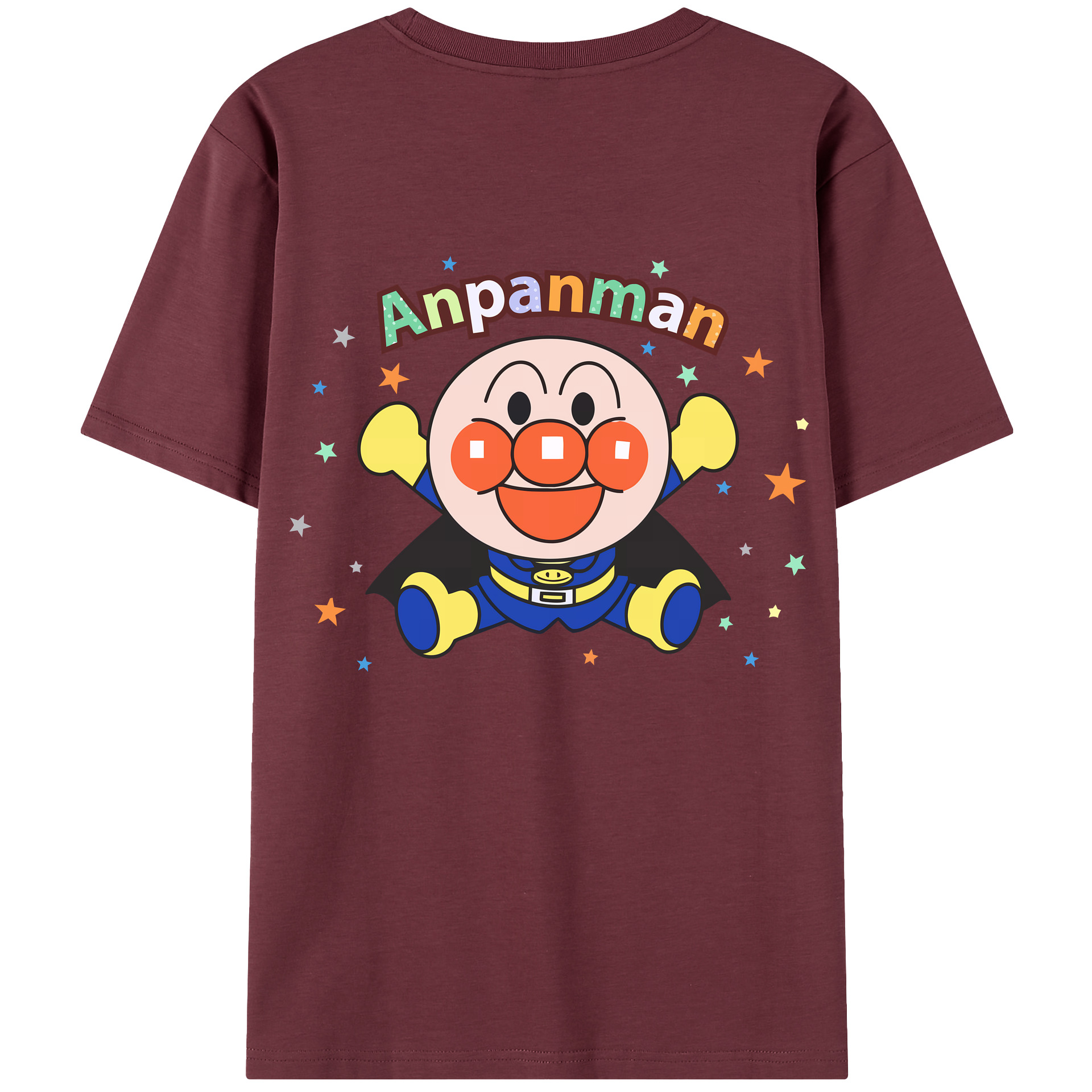 （画像用） アンパンマン Anpanman 綿100％半袖Tシャツ（背面プリント）